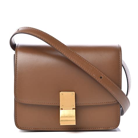 celine small box bag camel|CELINE Box Calfskin Small Classic Box Bag Camel.